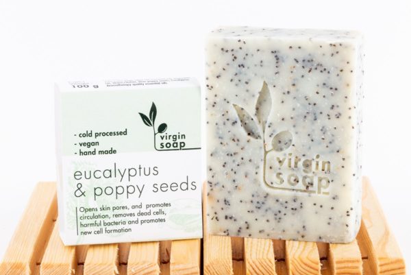 Eucalyptus and Poppy Seeds Virgin Soap