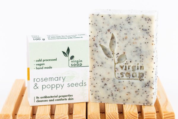Rosemary and Poppy Seeds Virgin Soap