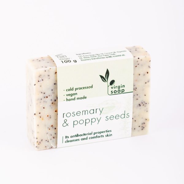 Rosemary and Poppy Seeds Virgin Soap